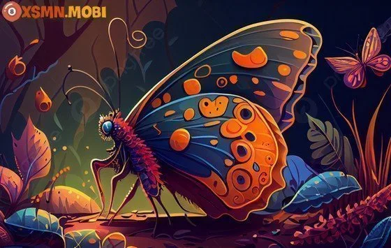 Bướm nhiều màu sắc là điềm đại cát