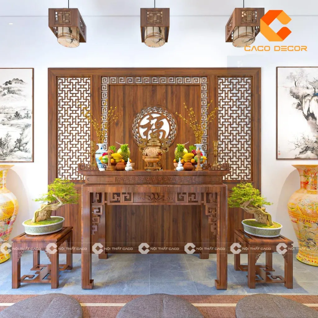 Cách đặt mâm ngũ quả trên bàn thờ truyền thống