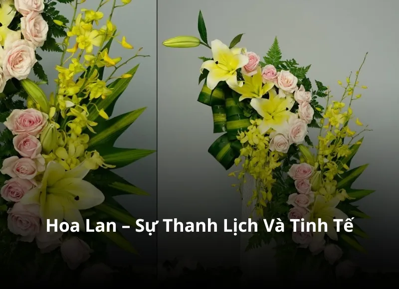Chưng hoa bàn thờ ngày cưới với hoa lan sang trọng