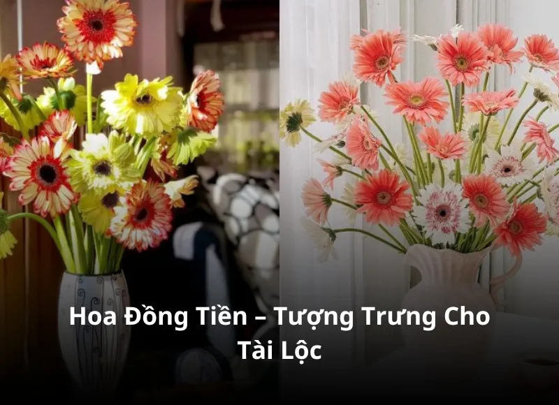 Chưng hoa bàn thờ ngày cưới với hoa đồng tiền rực rỡ