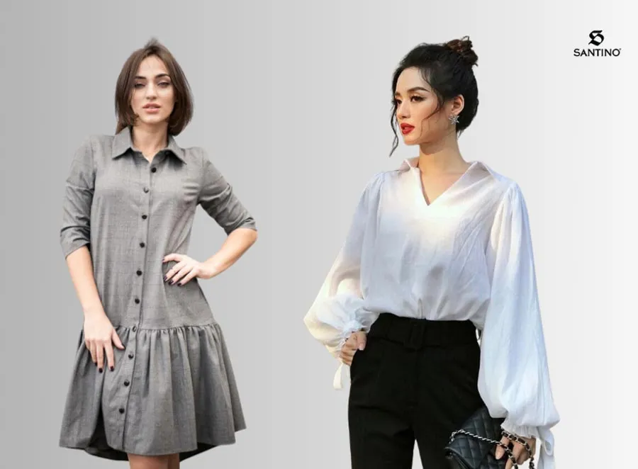 Trang phục tông màu ấm áp phù hợp với bản mệnh của người vợ mệnh Thổ.