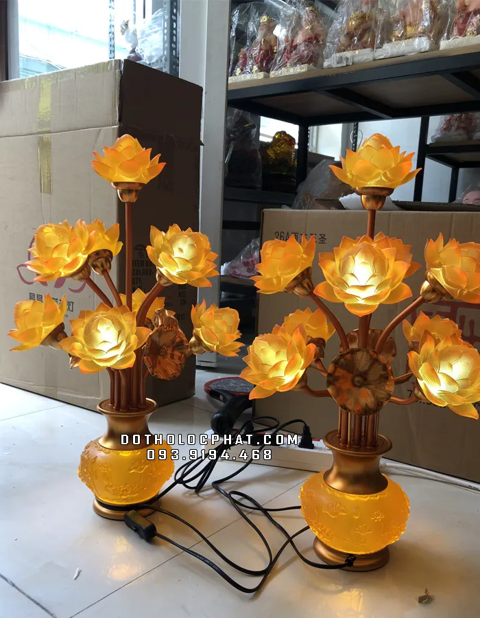 đèn thờ cúng thinh thế hoa khai đẹp nhất
