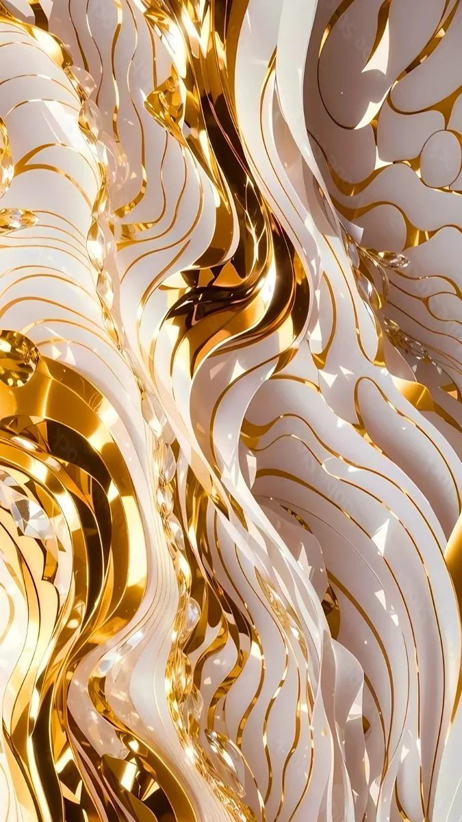 Hình nền mệnh Kim mang tông trắng, ánh kim biểu trưng cho tiền tài, sự sắc sảo và quyết đoán trong công việc