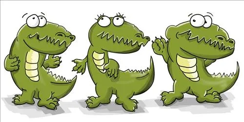 Đàn cá sấu vây quanh tượng trưng cho những áp lực vô hình từ bên ngoài