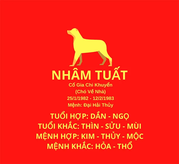 Đặc điểm tuổi Nhâm Tuất 1982