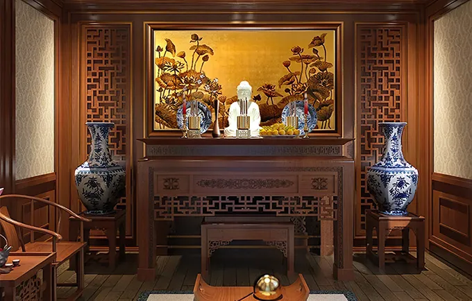 Phòng thờ cần sự tĩnh lặng và tôn nghiêm tuyệt đối cách biệt khu vệ sinh