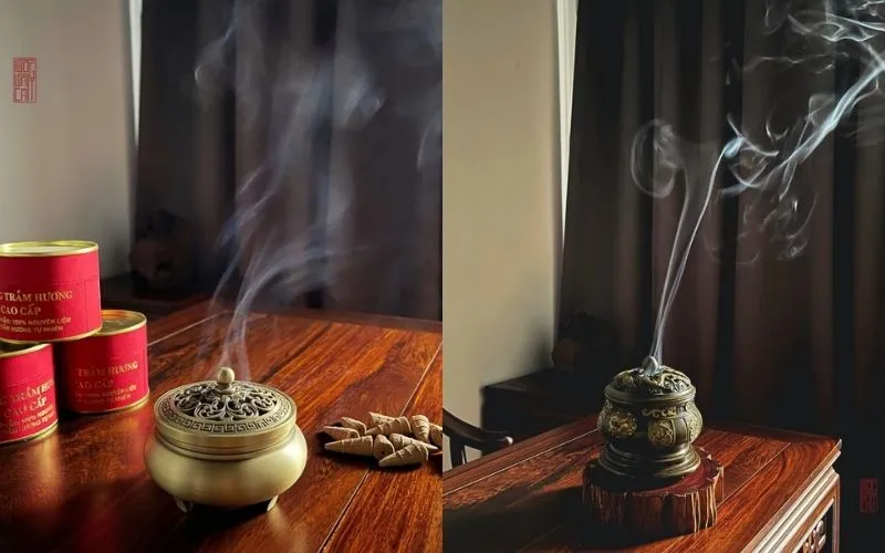 Đốt trầm vào những dịp quan trọng sẽ đem đến tài lộc và vượng khí