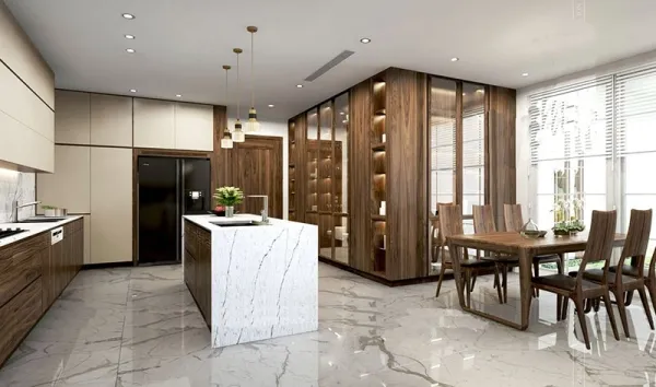 Xác định hướng bếp dựa trên hướng lưng của người đứng nấu là quy tắc cơ bản trong phong thủy Bát Trạch