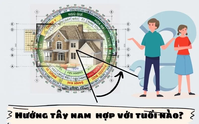 Gia chủ xem tuổi hợp hướng nhà Tây Nam để cầu bình an
