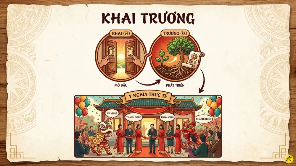 Khai trương là sự khởi đầu với hy vọng về sự hanh thông, phát đạt