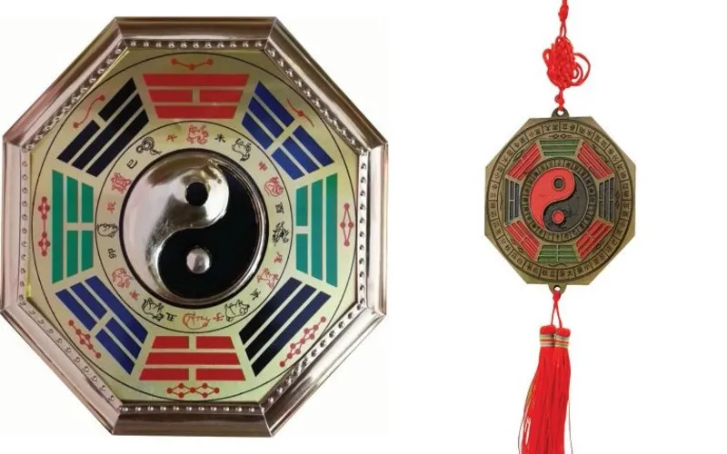 Gương Bát quái là một trong những vật phẩm phong thủy được sử dụng phổ biến để hóa giải hướng nhà không hợp tuổi.