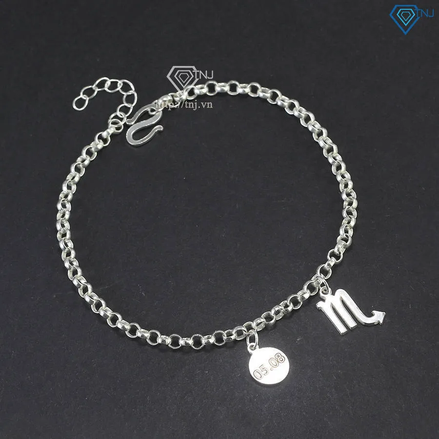 Thiết kế vòng tay 12 cung hoàng đạo với biểu tượng khắc nét tinh xảo