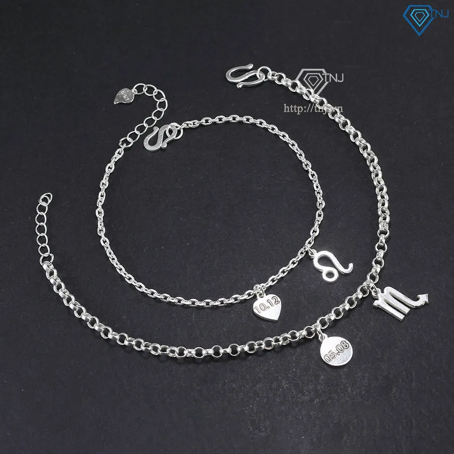 Vòng tay đôi bạc S925 cao cấp được chế tác tỉ mỉ