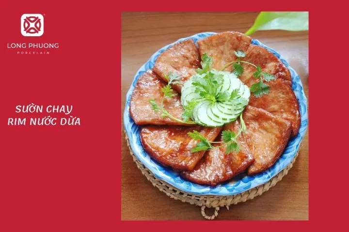 Sườn chay rim nước dừa hấp dẫn