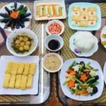 Mâm cơm chay cúng Phật ngày Rằm tháng 7 thanh tịnh