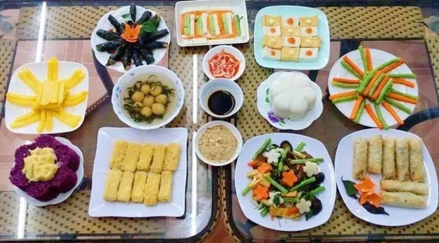 Chuẩn Bị Đồ Lễ Cúng Rằm Tháng 7 Thành Tâm, Đầy Đủ 2026 28 Mâm cơm chay cúng Phật ngày Rằm tháng 7 thanh tịnh