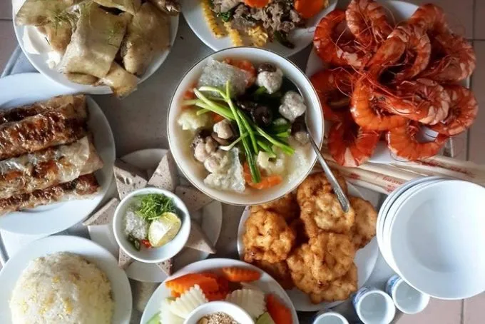 Mâm cơm cúng rằm tháng 7 Miền Bắc 2