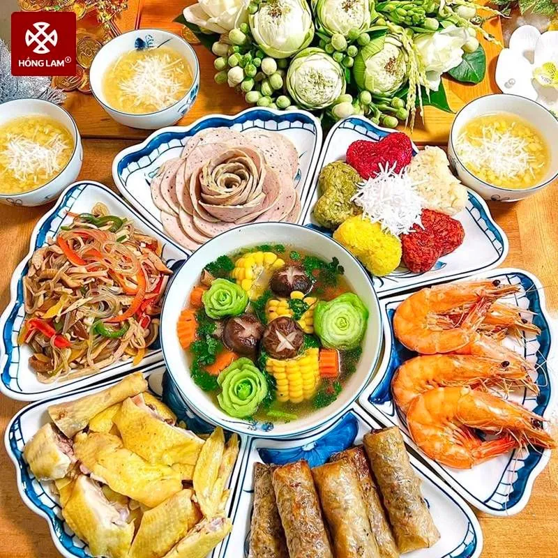 Gợi ý cách sắp xếp thực đơn cỗ cúng rằm tháng giêng 2026 trang trọng.