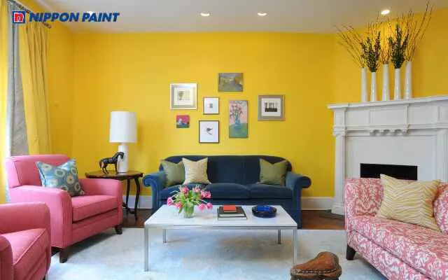 Mệnh Thổ hợp màu vàng, giúp không gian ấm áp và mang lại bình an thịnh vượng