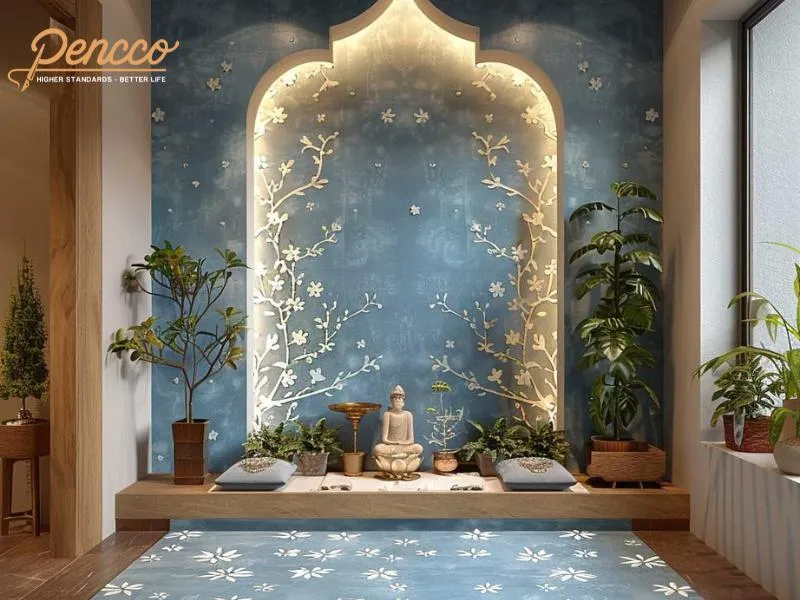 Màu sơn phòng thờ cho người mệnh Mộc