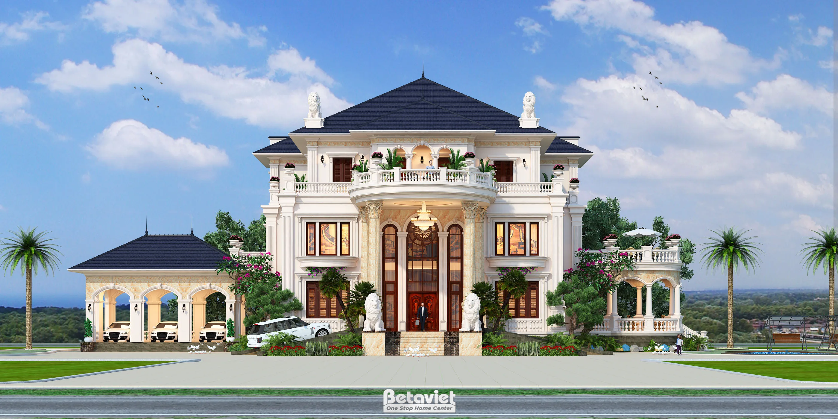 Dinh thự 4 tầng quy mô 1600m2 tại Thanh Hóa KT20071