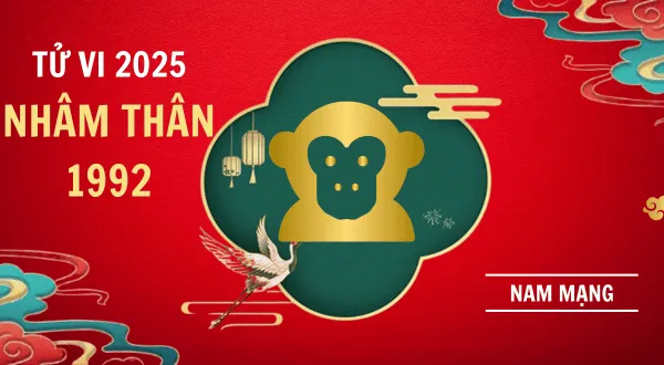 Bản đồ lá số tử vi nam mạng Nhâm Thân 1992 trong năm 2026 chi tiết