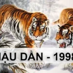 Hình minh họa tử vi trọn đời nữ mạng Mậu Dần 1998 với hình ảnh linh vật biểu tượng