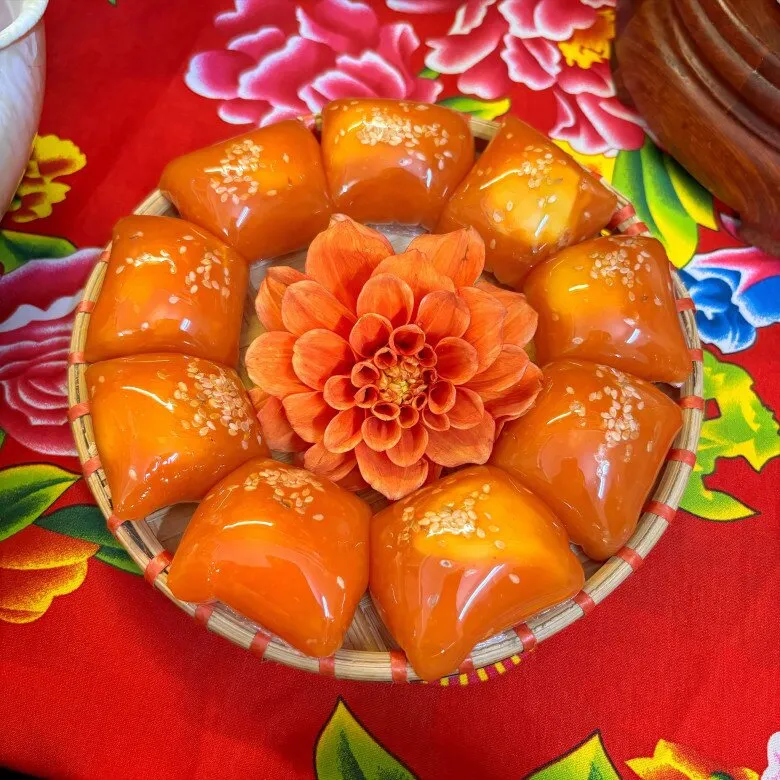 Bánh xu xê gấc dẻo thơm