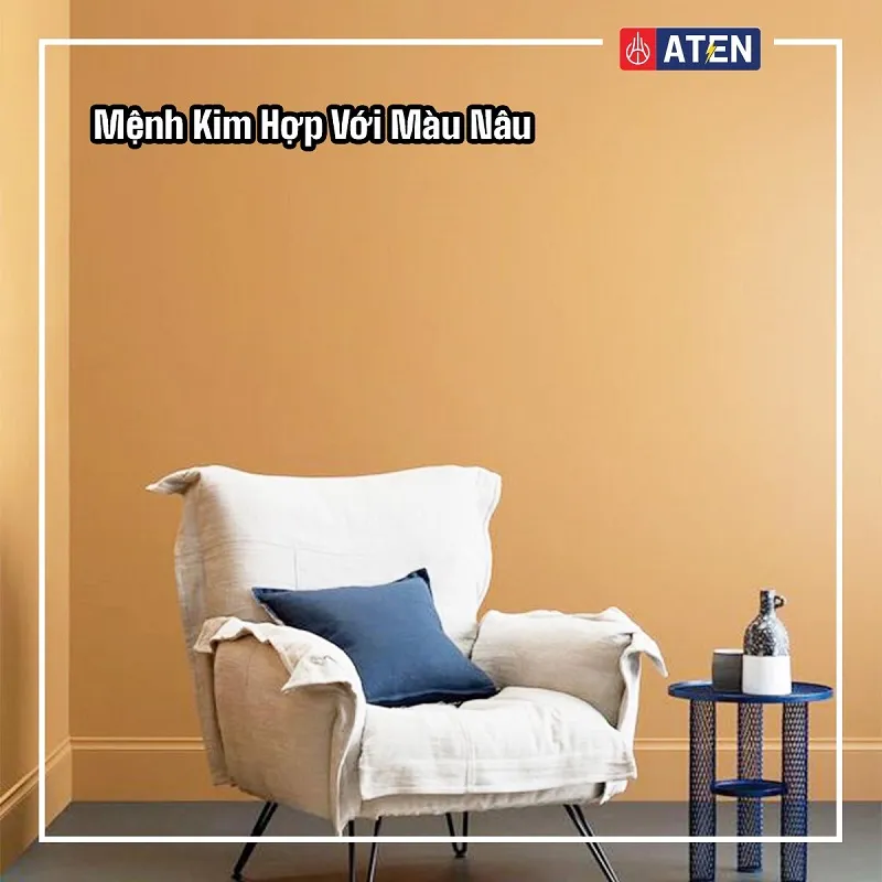 người mệnh kim nên chọn màu sơn nội thất ấm áp