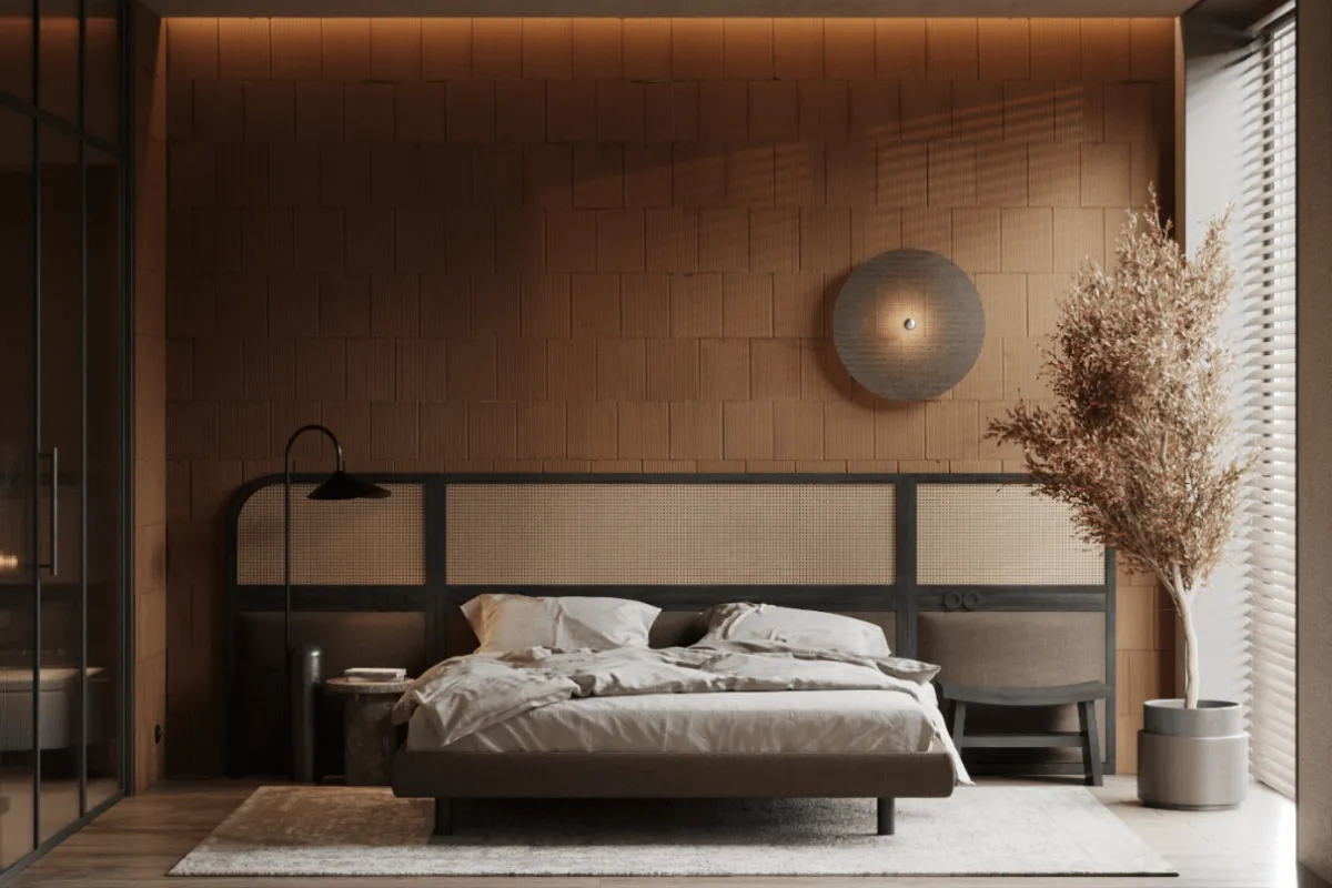 Màu nâu thể hiện sự cổ điển, trầm ấm cho không gian sống