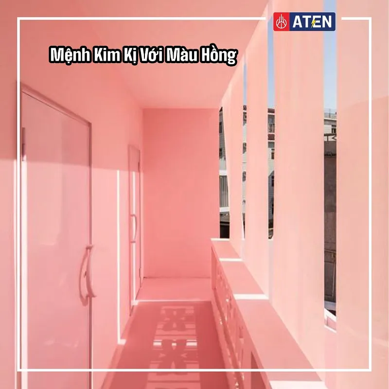 tránh dùng màu hồng cho phòng ngủ người mệnh kim