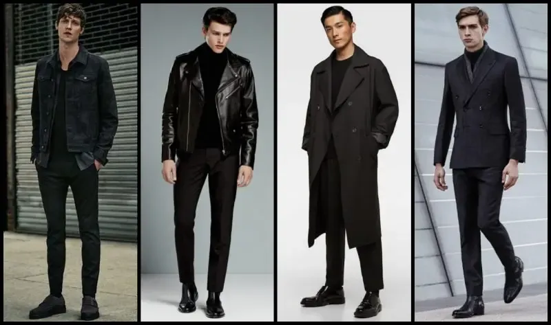 Mệnh Thủy hợp quần áo màu đen