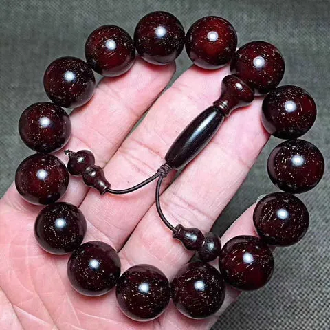 Vòng tay gỗ tử đàn ấn độ màu đỏ thẫm