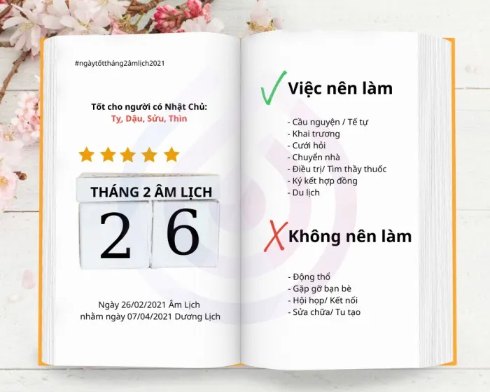 Ngày 26 tháng 2 âm lịch