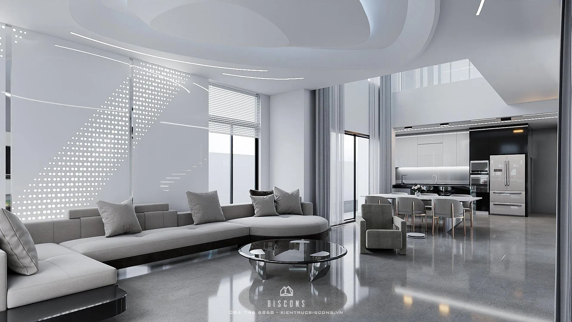 Phòng khách không chỉ là nơi tiếp khách mà còn là trung tâm điều phối khí trong nhà