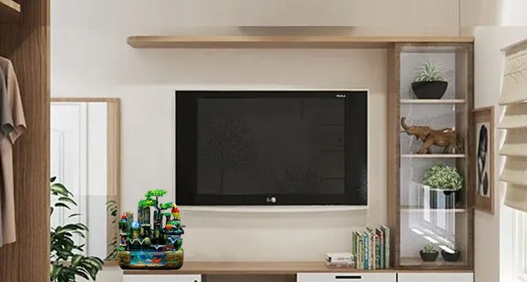 Hồ cá thủy sinh Phong thủy Bài trí Kệ Tivi