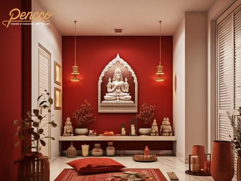 Một số lưu ý khi chọn màu sơn phòng thờ