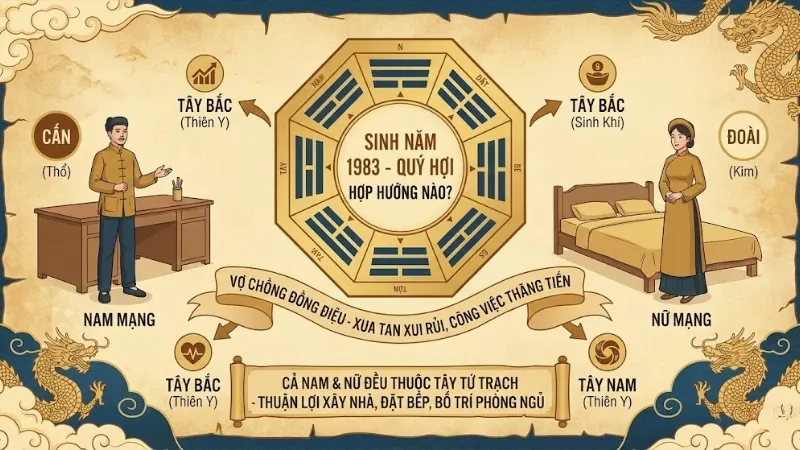 Sinh năm 1983 hợp hướng nào?