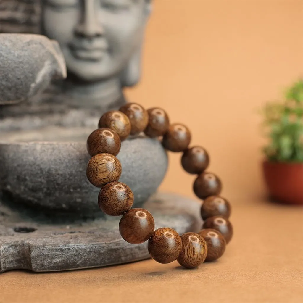 Vòng tay trầm hương tốc tròn