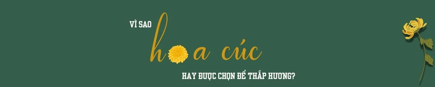 Bình hoa cúc vàng đại đóa trang nghiêm trên bàn thờ gia tiên