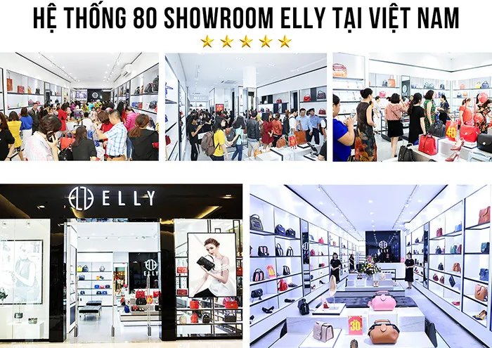 Không gian mua sắm sang trọng tại các cửa hàng ELLY