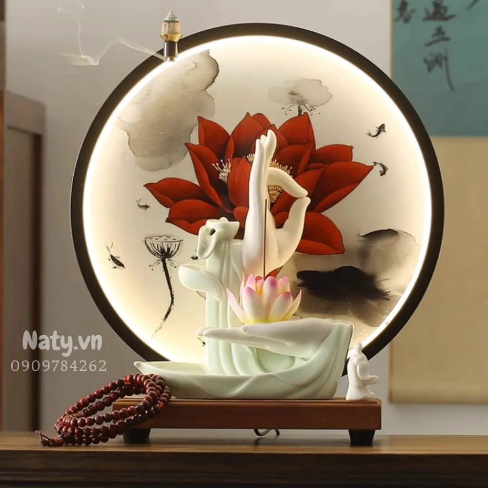 Thác khói xông trầm tạo nên cảm giác bình yên và cân bằng cho ngôi nhà hoặc không gian làm việc