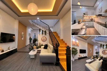 CHO THUÊ NHÀ 2 PHÒNG NGỦ FULL NỘI THẤT CÓ SÂN THƯỢNG VÀ SÂN ĐẬU XE