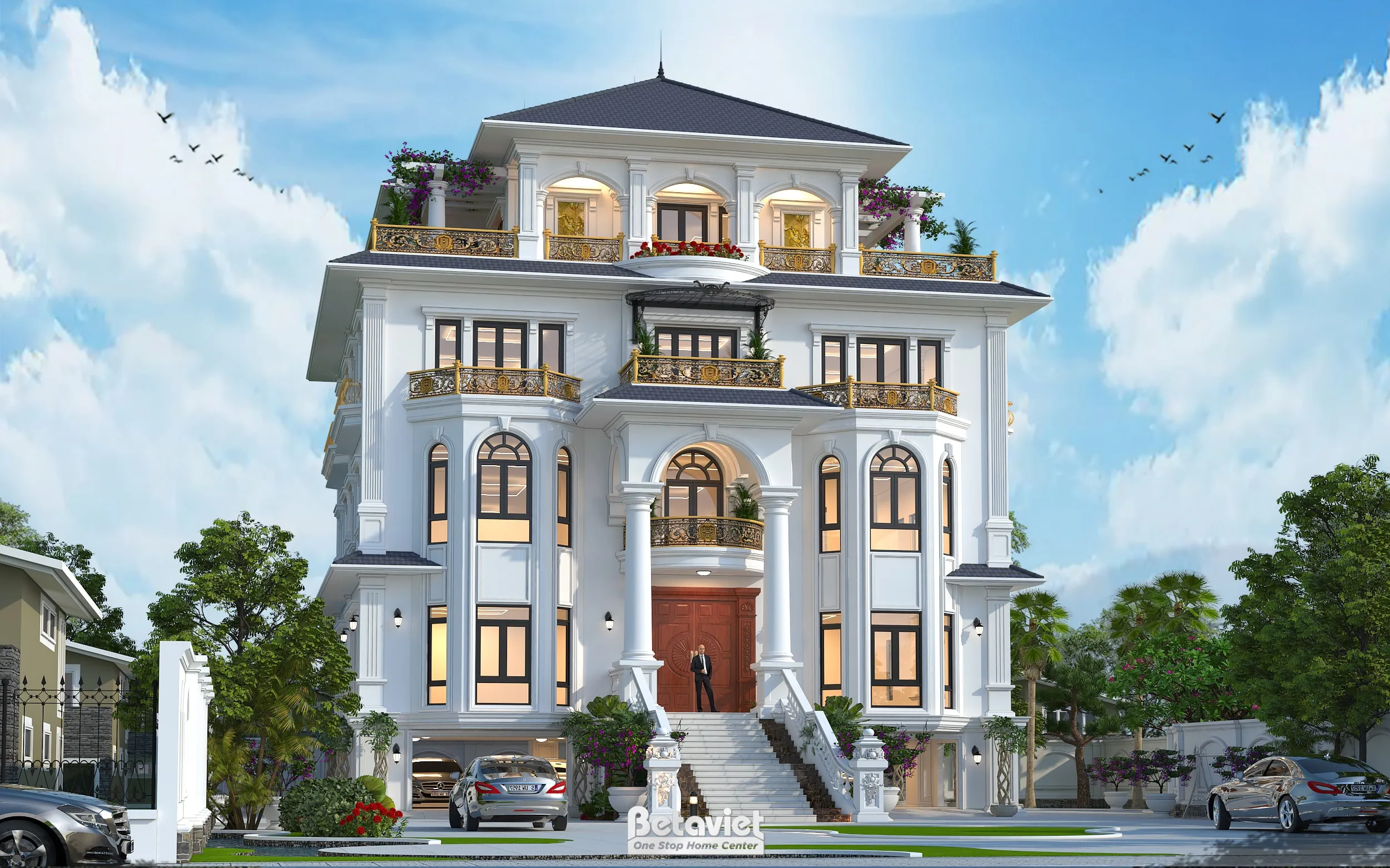 Dinh thự mái Nhật trang nhã 1400m2 KT23065