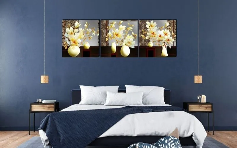 Tranh hoa trang nhã tạo không gian sang trọng