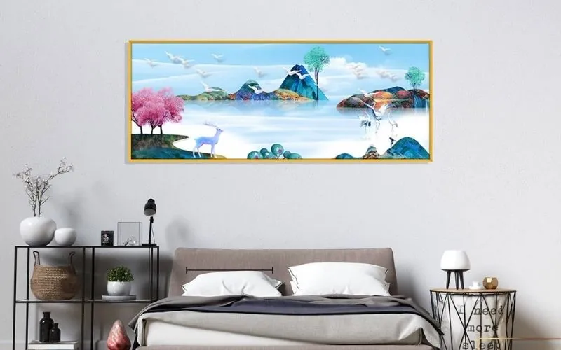 Tranh phong cảnh thiên nhiên yên bình, đem lại vẻ đẹp nhẹ nhàng