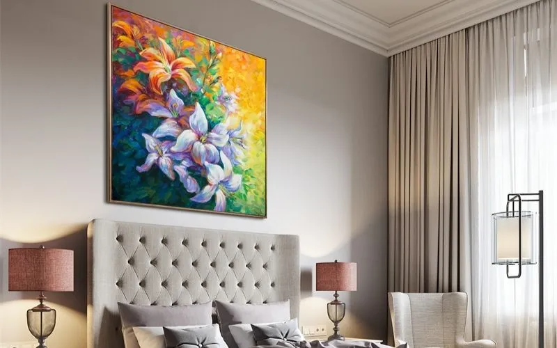 Tranh hoa với nét vẽ đầy tính nghệ thuật vô cùng độc đáo