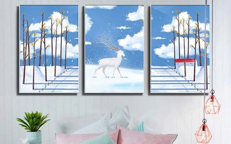 Tranh chú linh dương với ý nghĩa về sự độc lập, mạnh mẽ, kiên cường