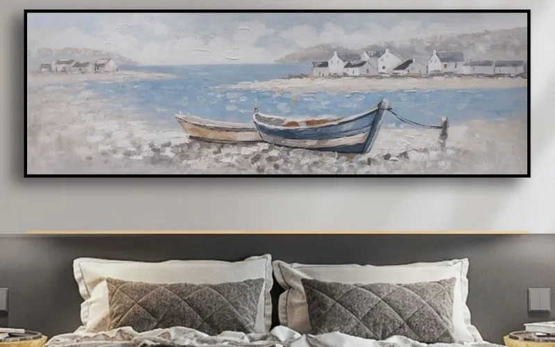 Tranh chiếc thuyền giữa biển khơi là lựa chọn lý tưởng cho người mệnh Thủy