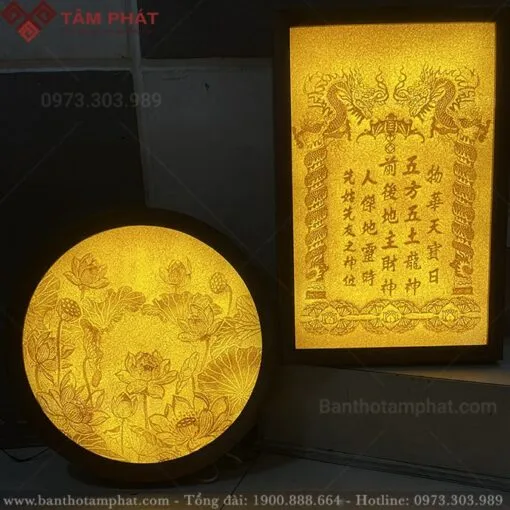 Tranh Trúc Chỉ trang trí giúp cách bài trí bàn thờ ông địa uy nghiêm